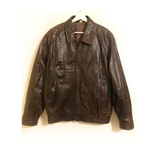 Barcelino San Francisco Men’s premier luxury detailed leather jacket size 40(L)